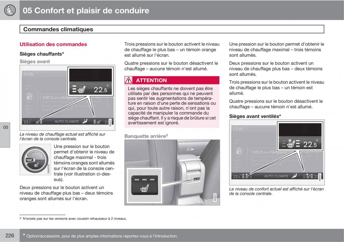 Volvo V70 III 3 manuel du proprietaire / page 228