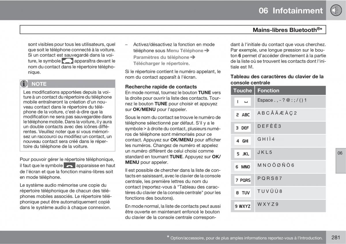 Volvo V70 III 3 manuel du proprietaire / page 283