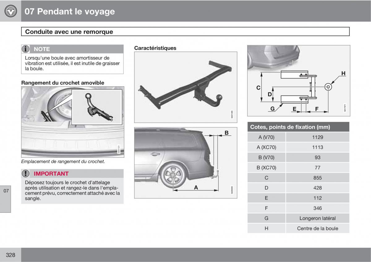 Volvo V70 III 3 manuel du proprietaire / page 330