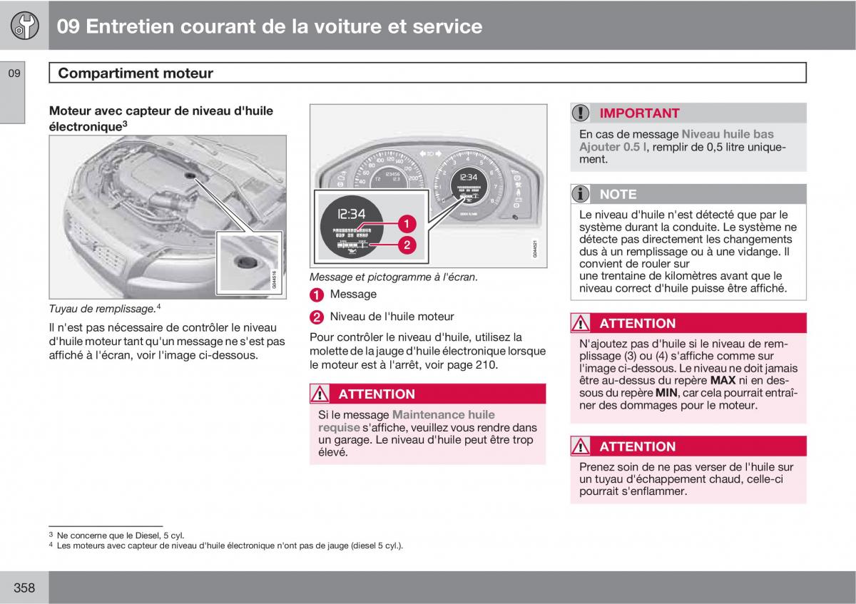 Volvo V70 III 3 manuel du proprietaire / page 360