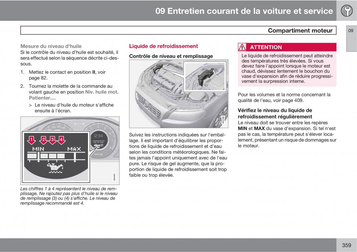 Volvo V70 III 3 manuel du proprietaire / page 361