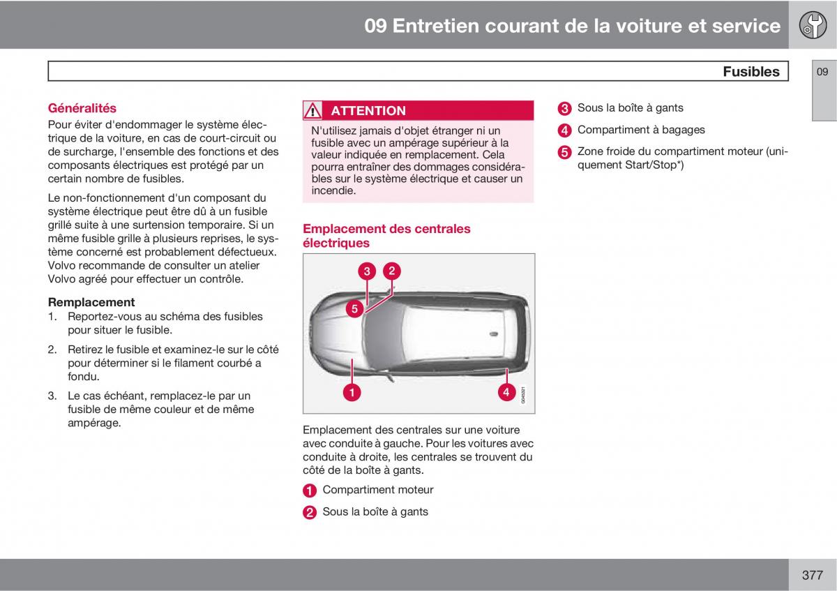 Volvo V70 III 3 manuel du proprietaire / page 379