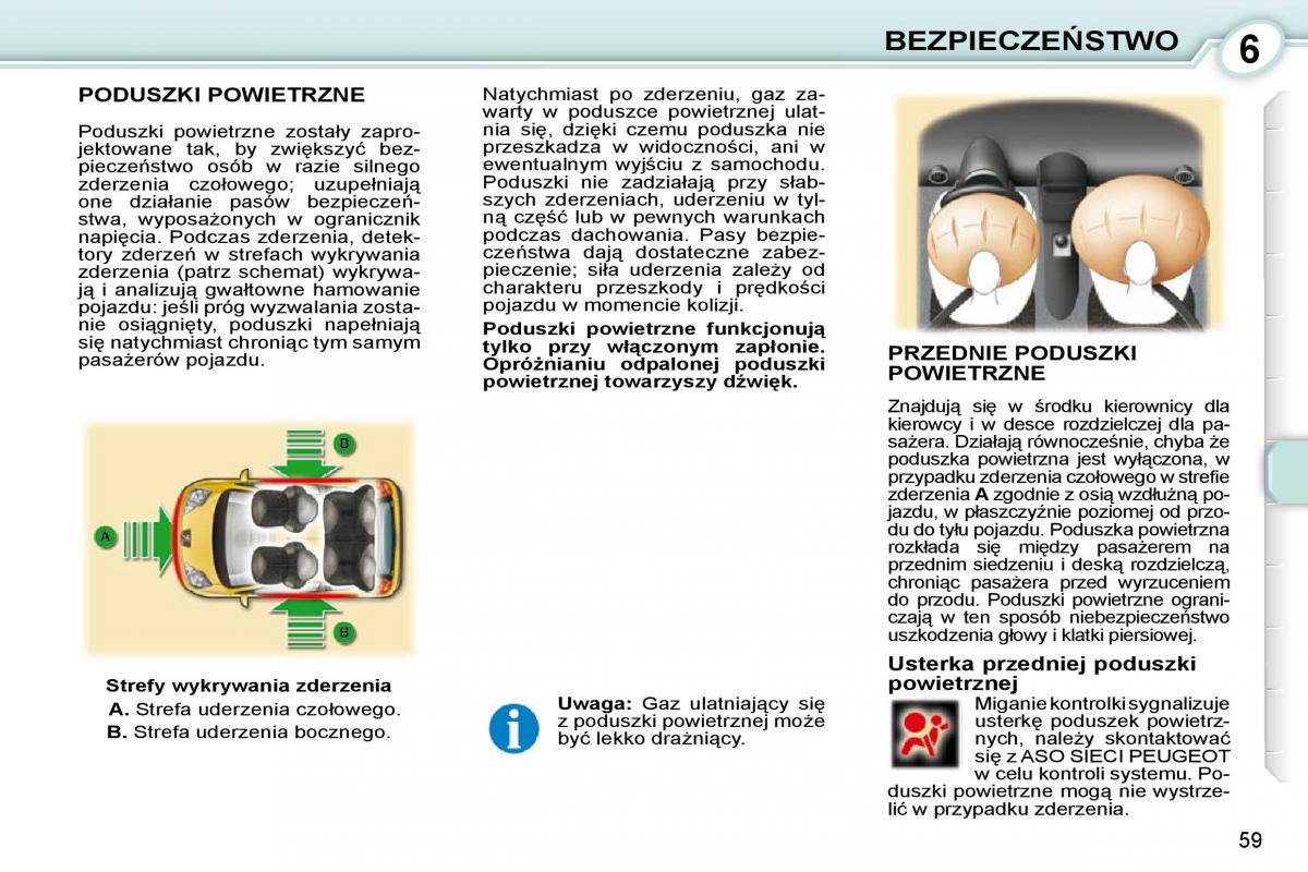 Peugeot 107 instrukcja obslugi / page 58