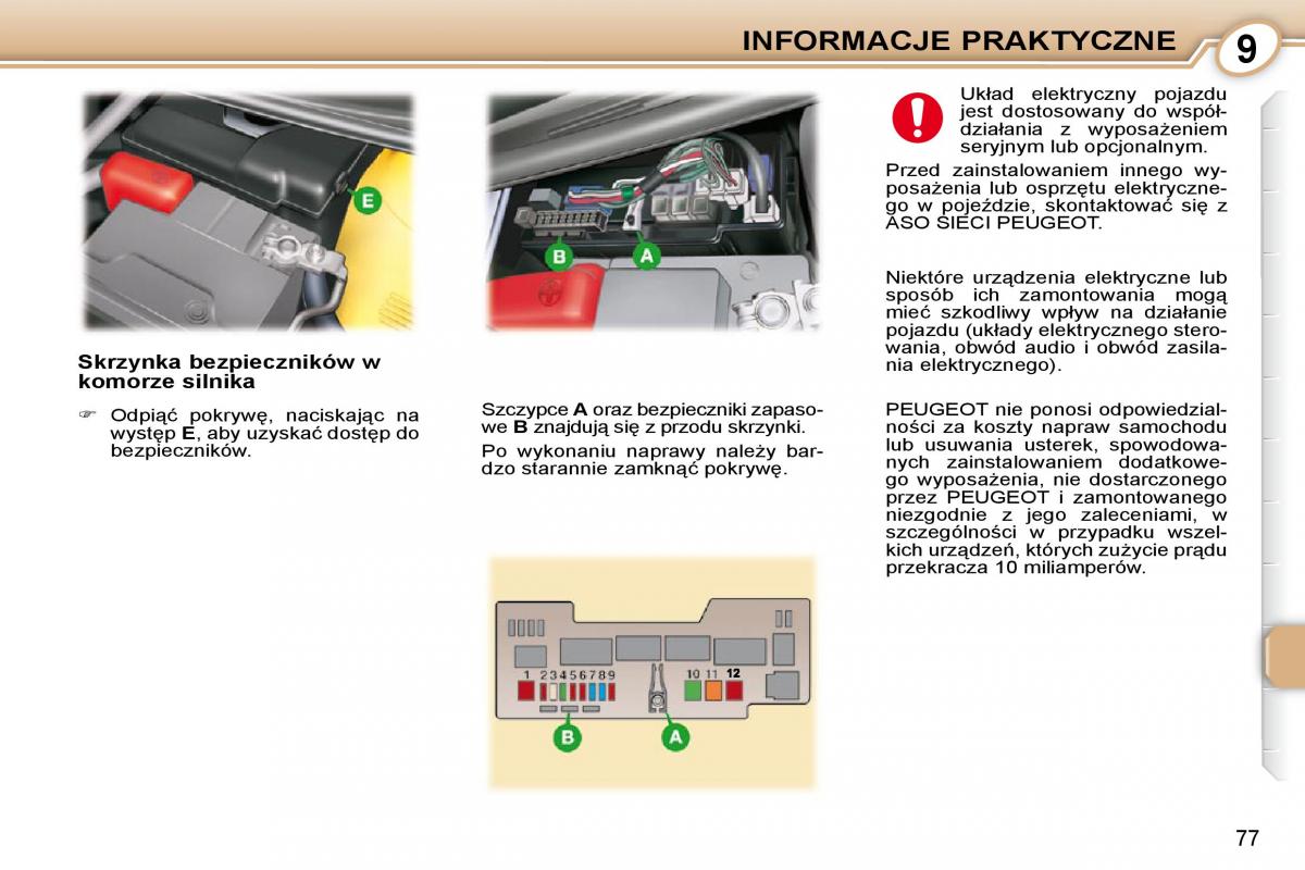 Peugeot 107 instrukcja obslugi / page 80