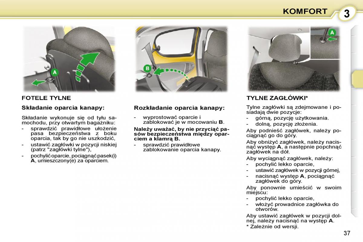 Peugeot 107 instrukcja obslugi / page 22