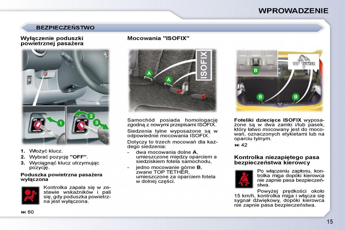 Peugeot 107 instrukcja obslugi / page 40