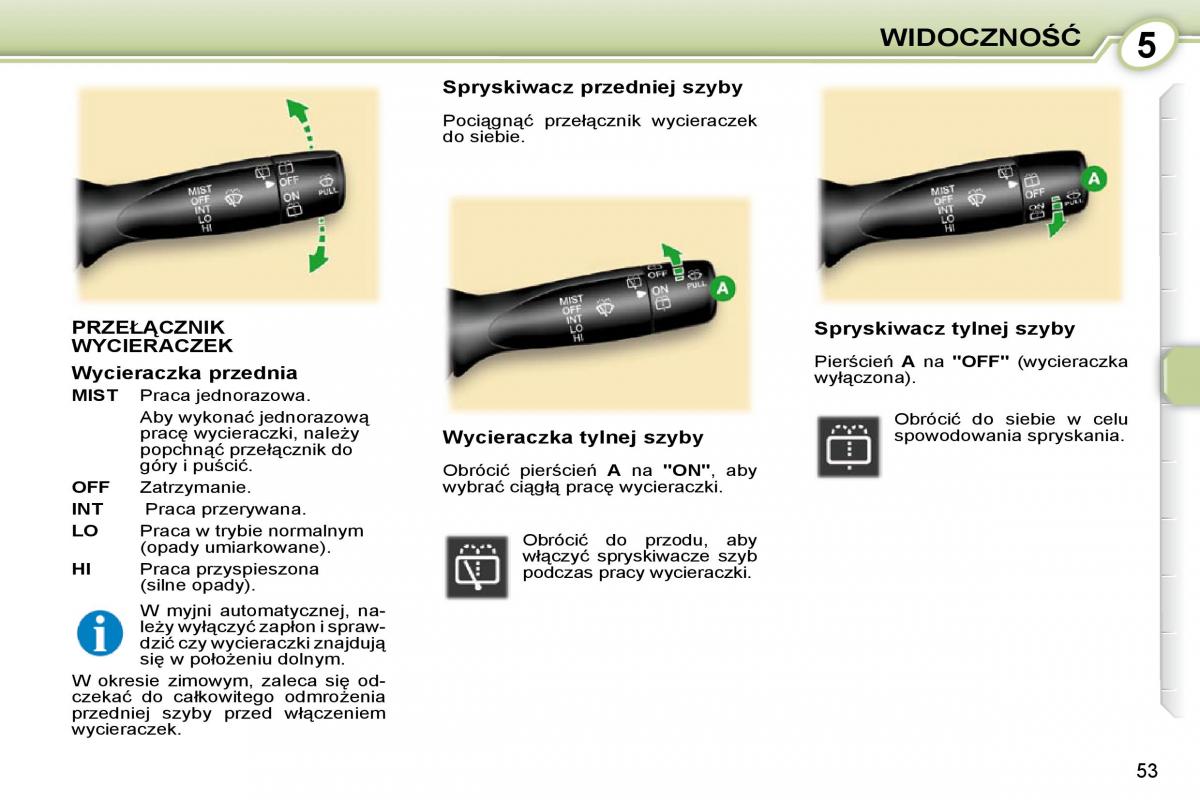 Peugeot 107 instrukcja obslugi / page 52