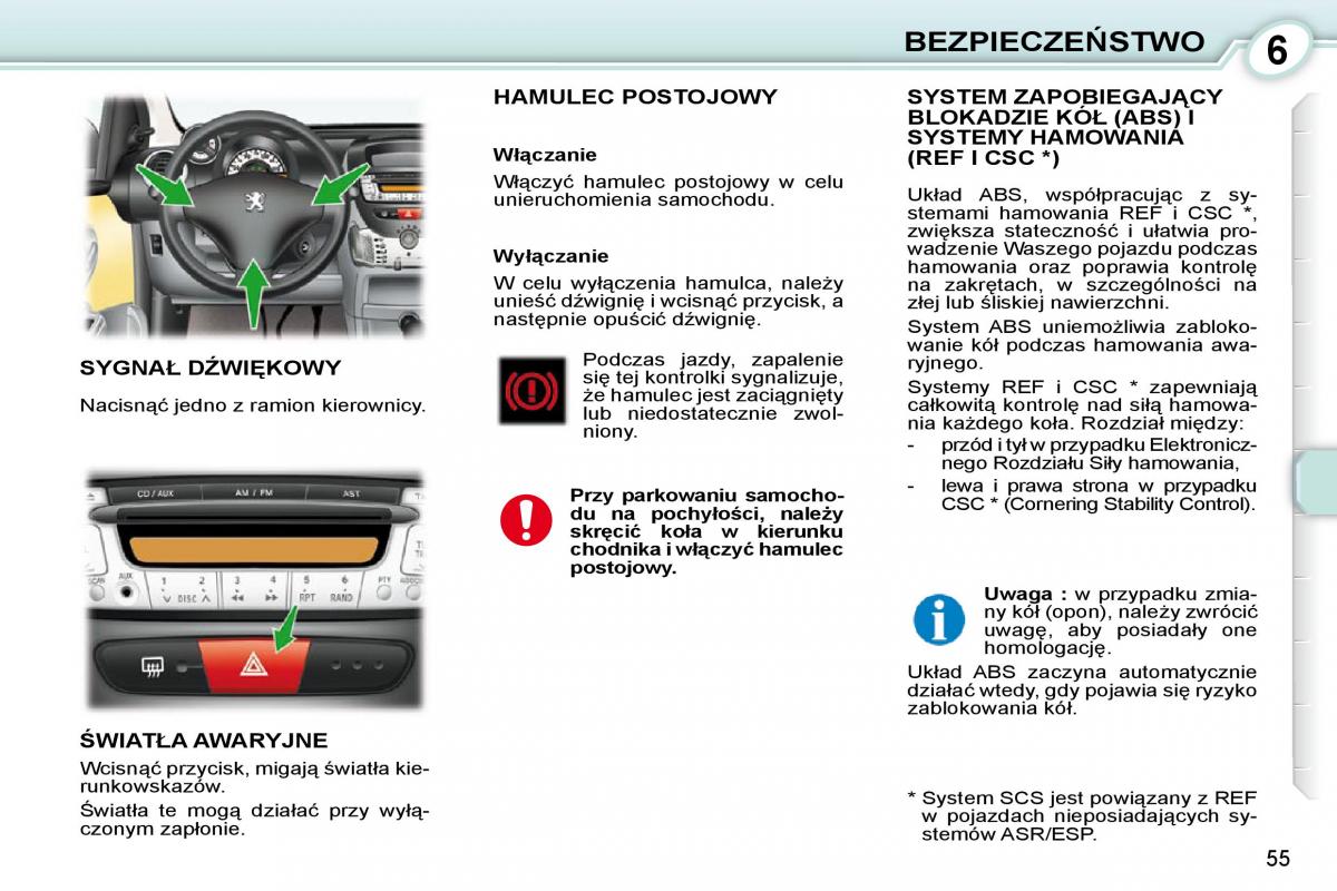 Peugeot 107 instrukcja obslugi / page 54