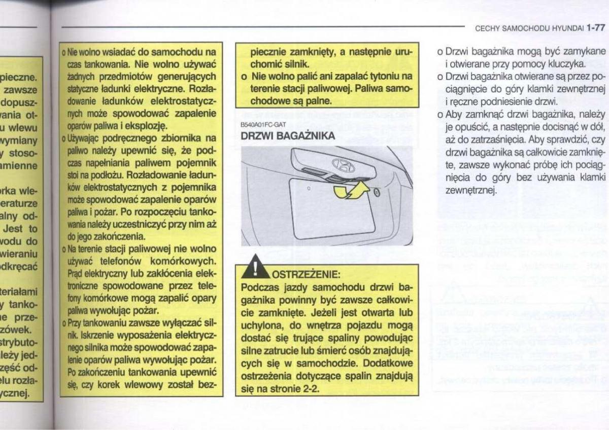 Hyundai Getz instrukcja obslugi / page 89