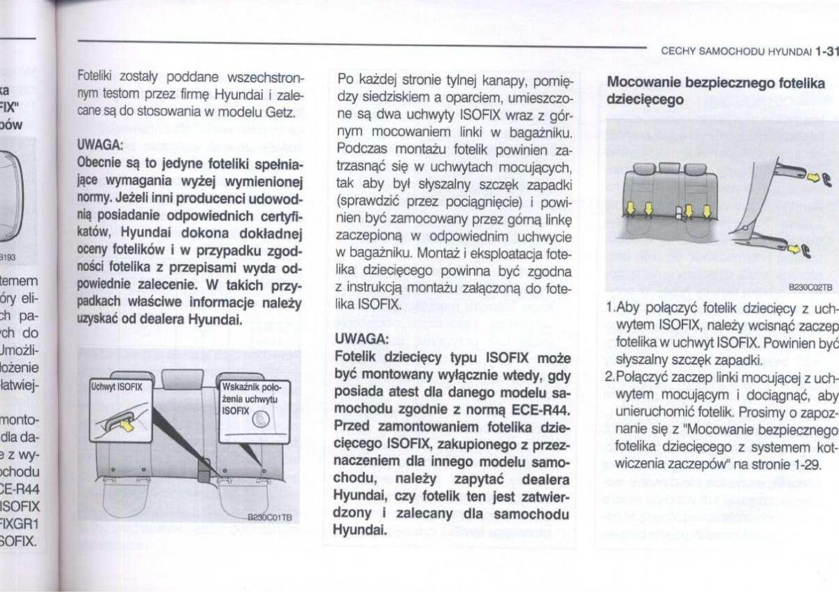 Hyundai Getz instrukcja obslugi / page 43