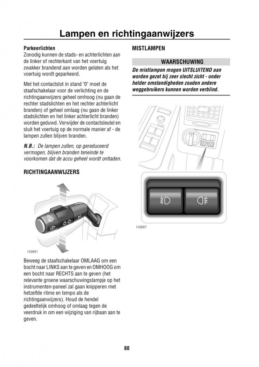 Land Rover Range Rover III 3 L322 handleiding / page 81