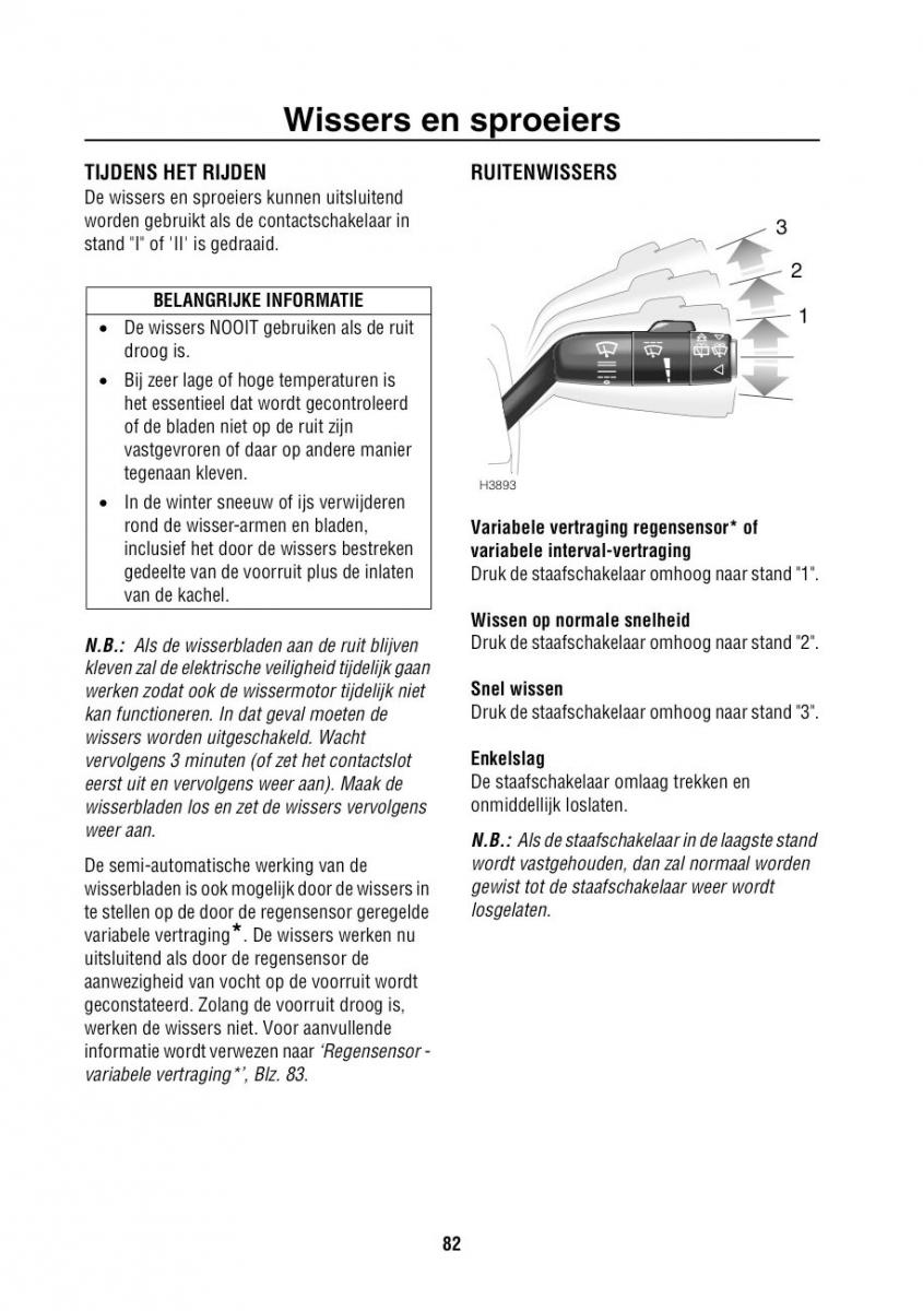 Land Rover Range Rover III 3 L322 handleiding / page 83