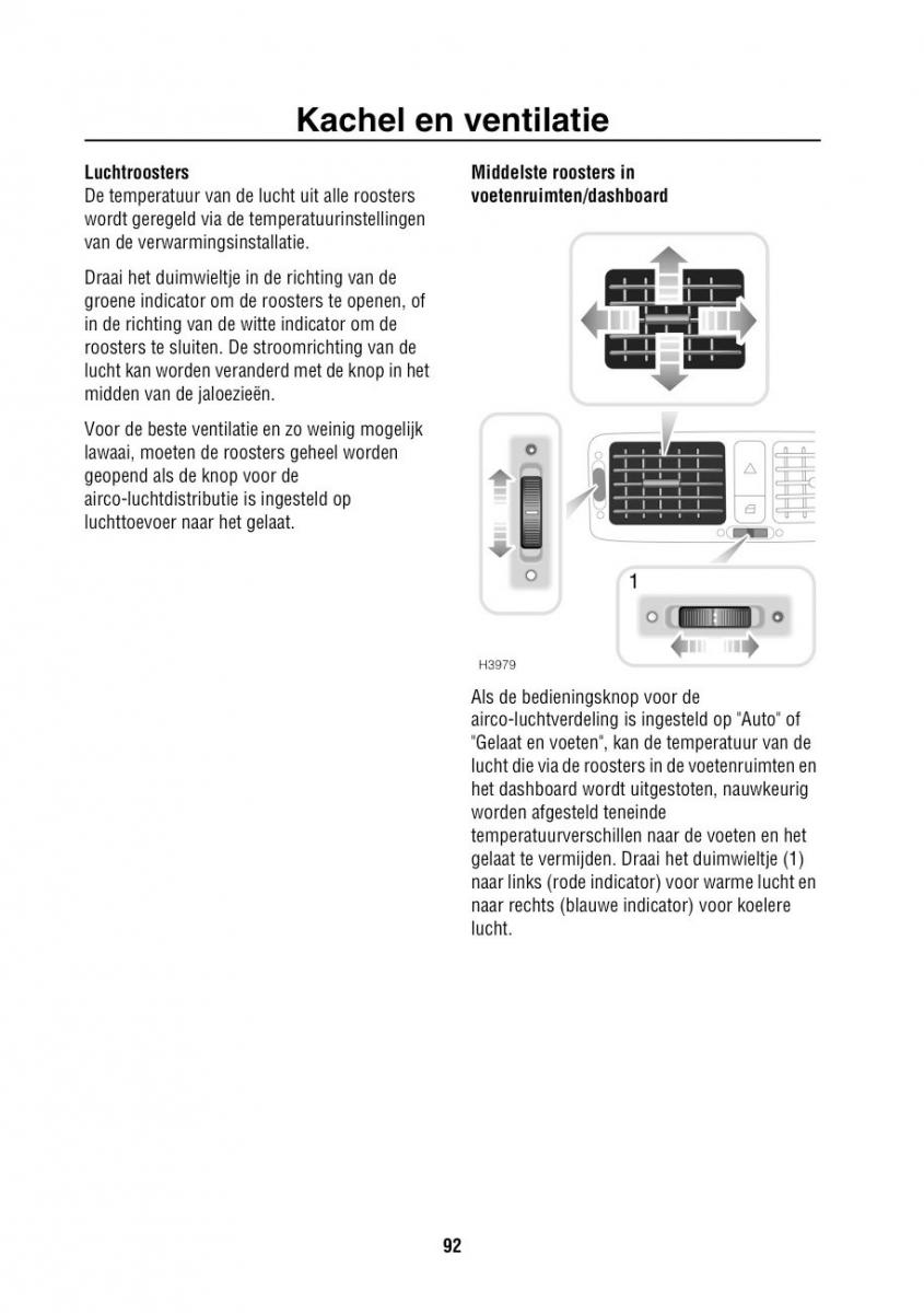 Land Rover Range Rover III 3 L322 handleiding / page 93