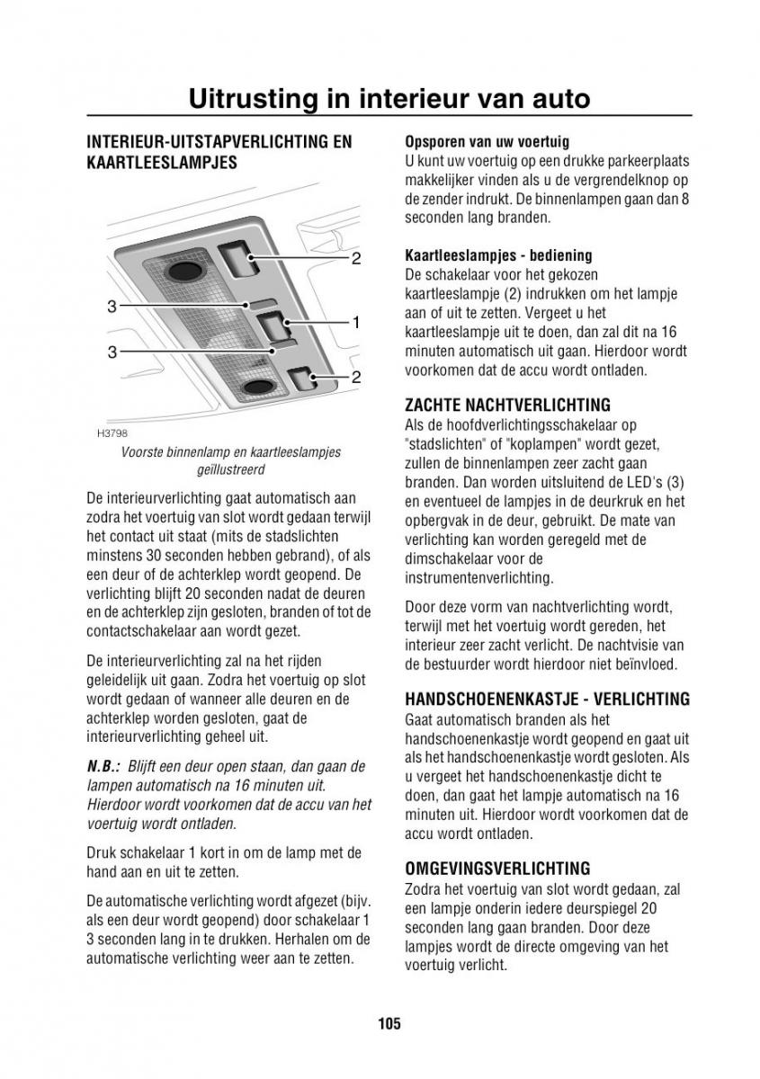 Land Rover Range Rover III 3 L322 handleiding / page 106