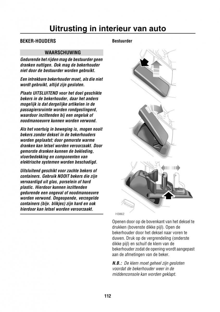 Land Rover Range Rover III 3 L322 handleiding / page 113