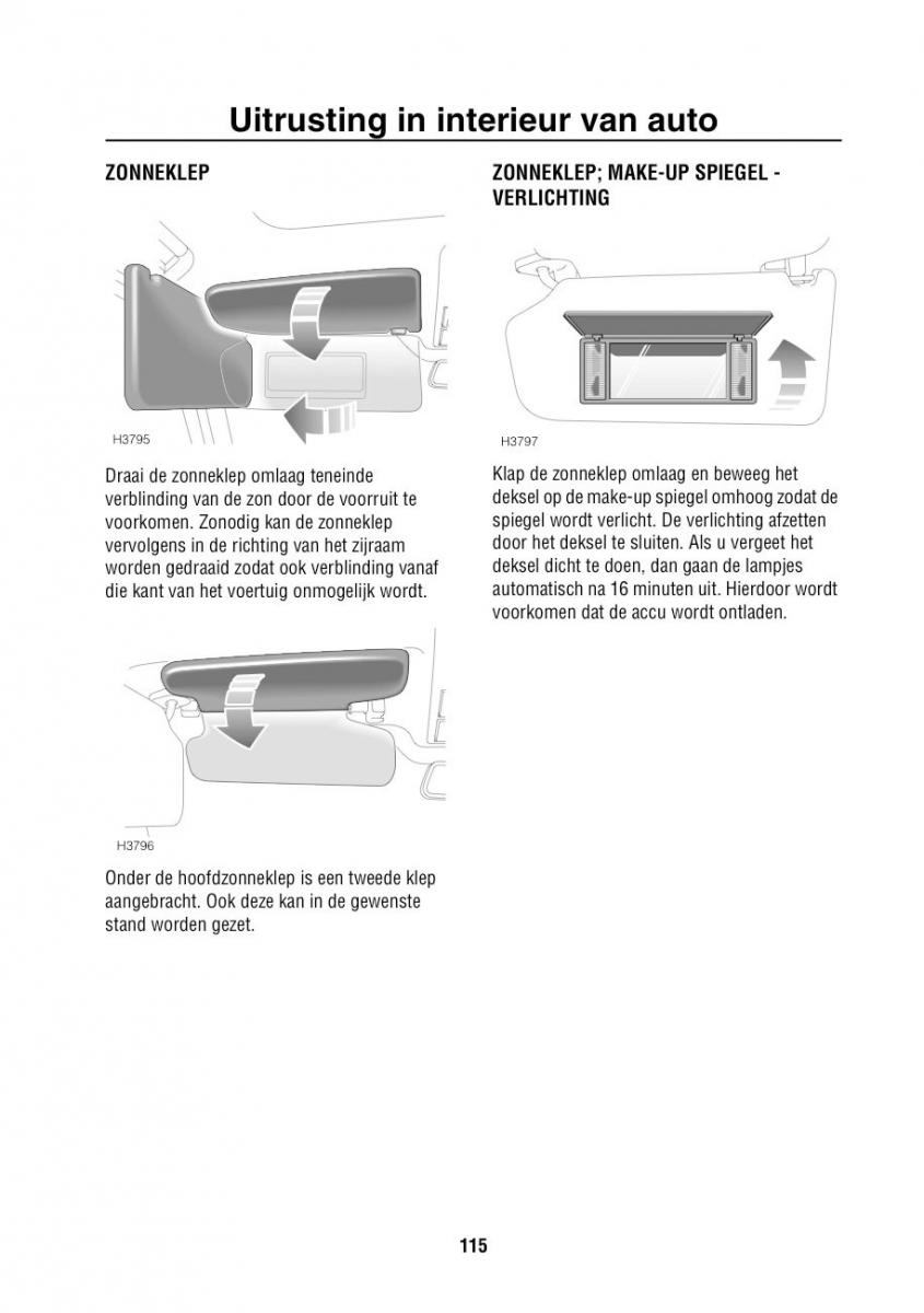 Land Rover Range Rover III 3 L322 handleiding / page 116