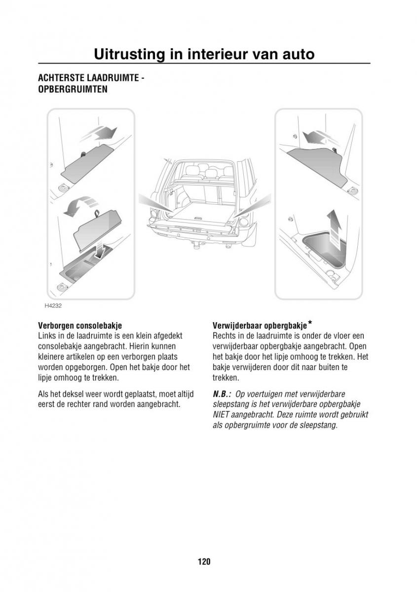 Land Rover Range Rover III 3 L322 handleiding / page 121