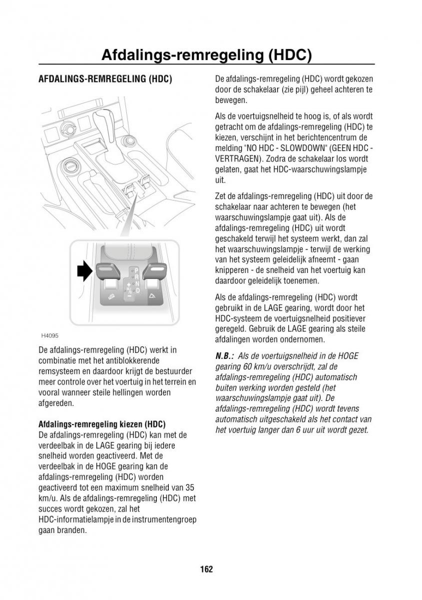 Land Rover Range Rover III 3 L322 handleiding / page 163