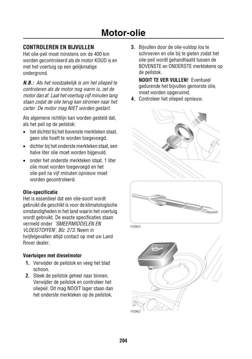 Land Rover Range Rover III 3 L322 handleiding / page 205