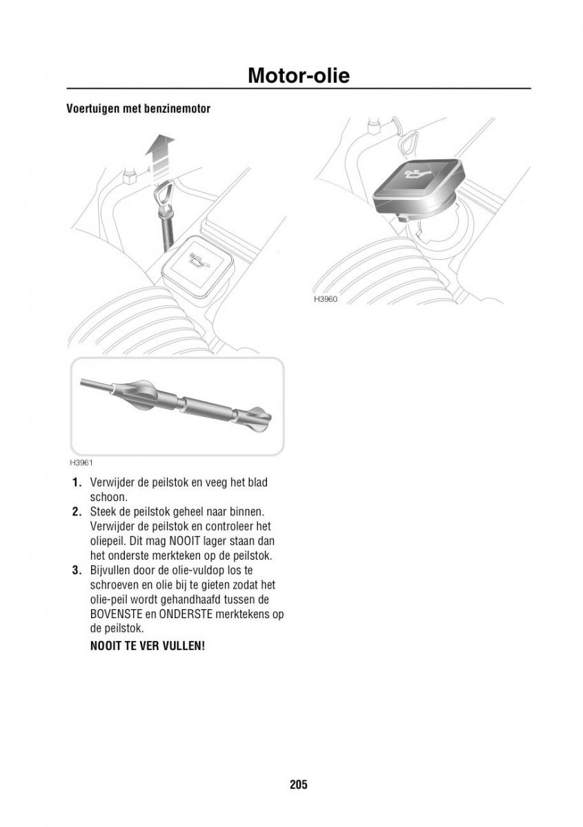 Land Rover Range Rover III 3 L322 handleiding / page 206