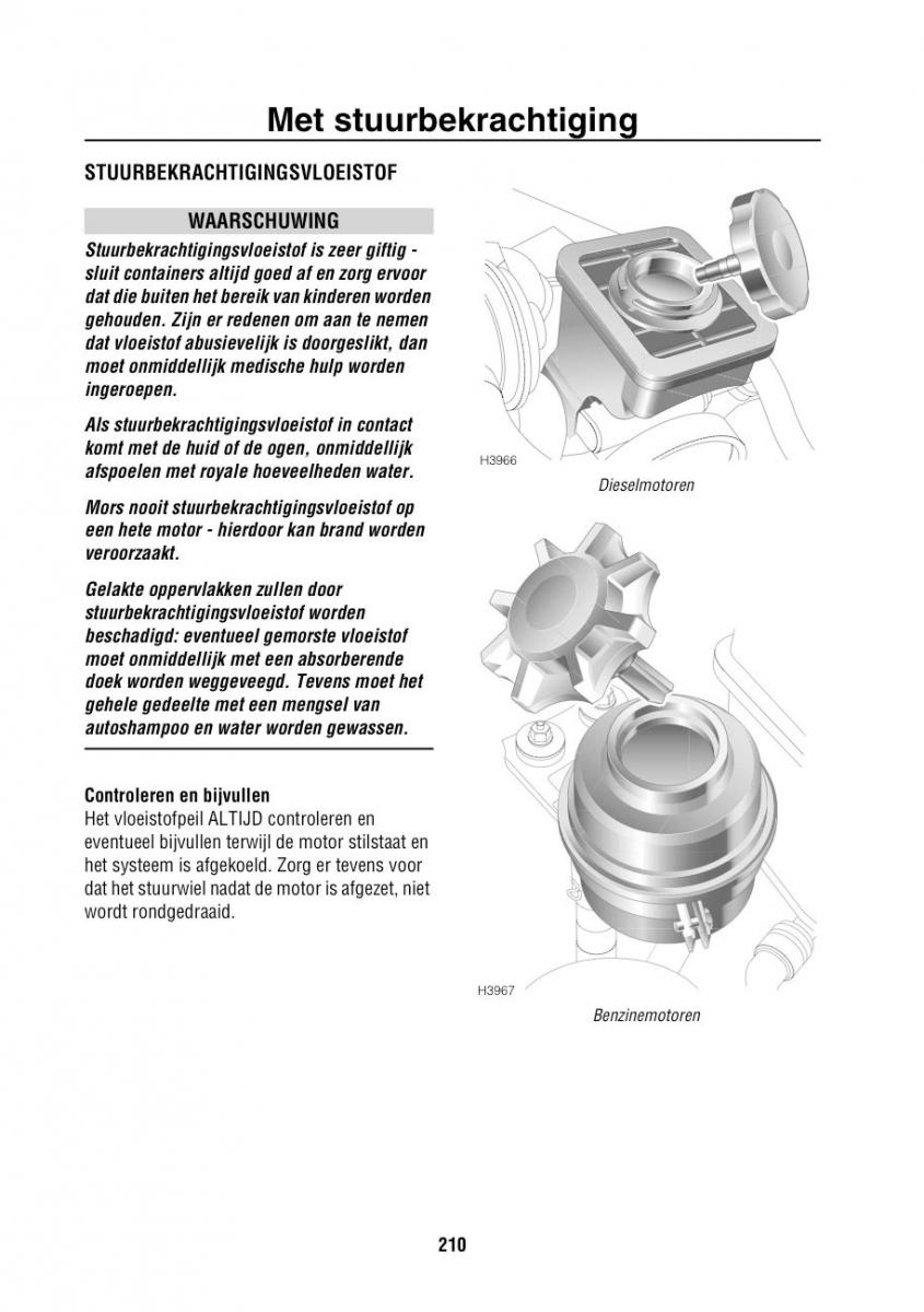 Land Rover Range Rover III 3 L322 handleiding / page 211