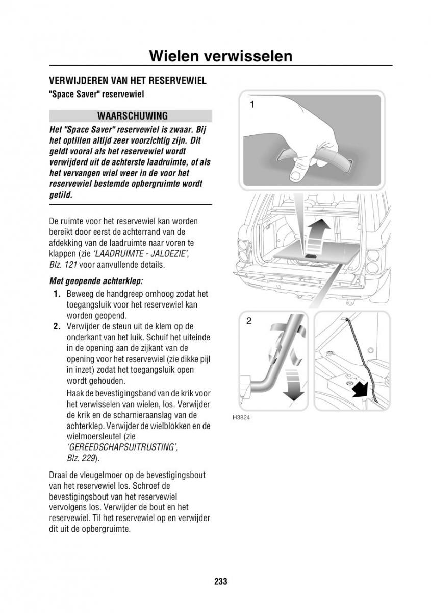 Land Rover Range Rover III 3 L322 handleiding / page 234