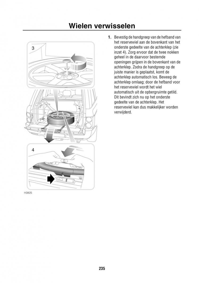 Land Rover Range Rover III 3 L322 handleiding / page 236