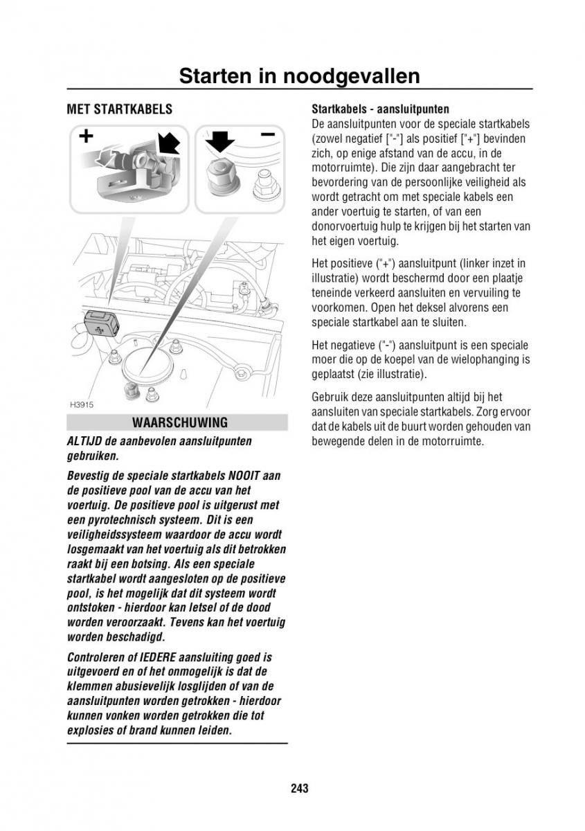 Land Rover Range Rover III 3 L322 handleiding / page 244