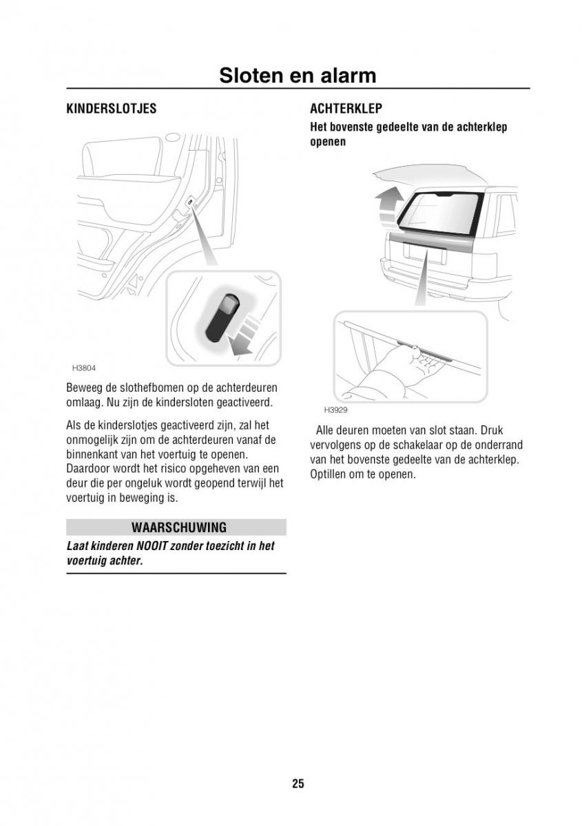 Land Rover Range Rover III 3 L322 handleiding / page 26