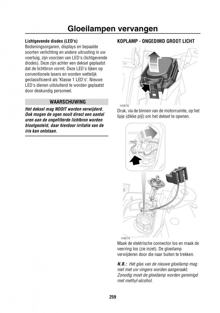 Land Rover Range Rover III 3 L322 handleiding / page 260