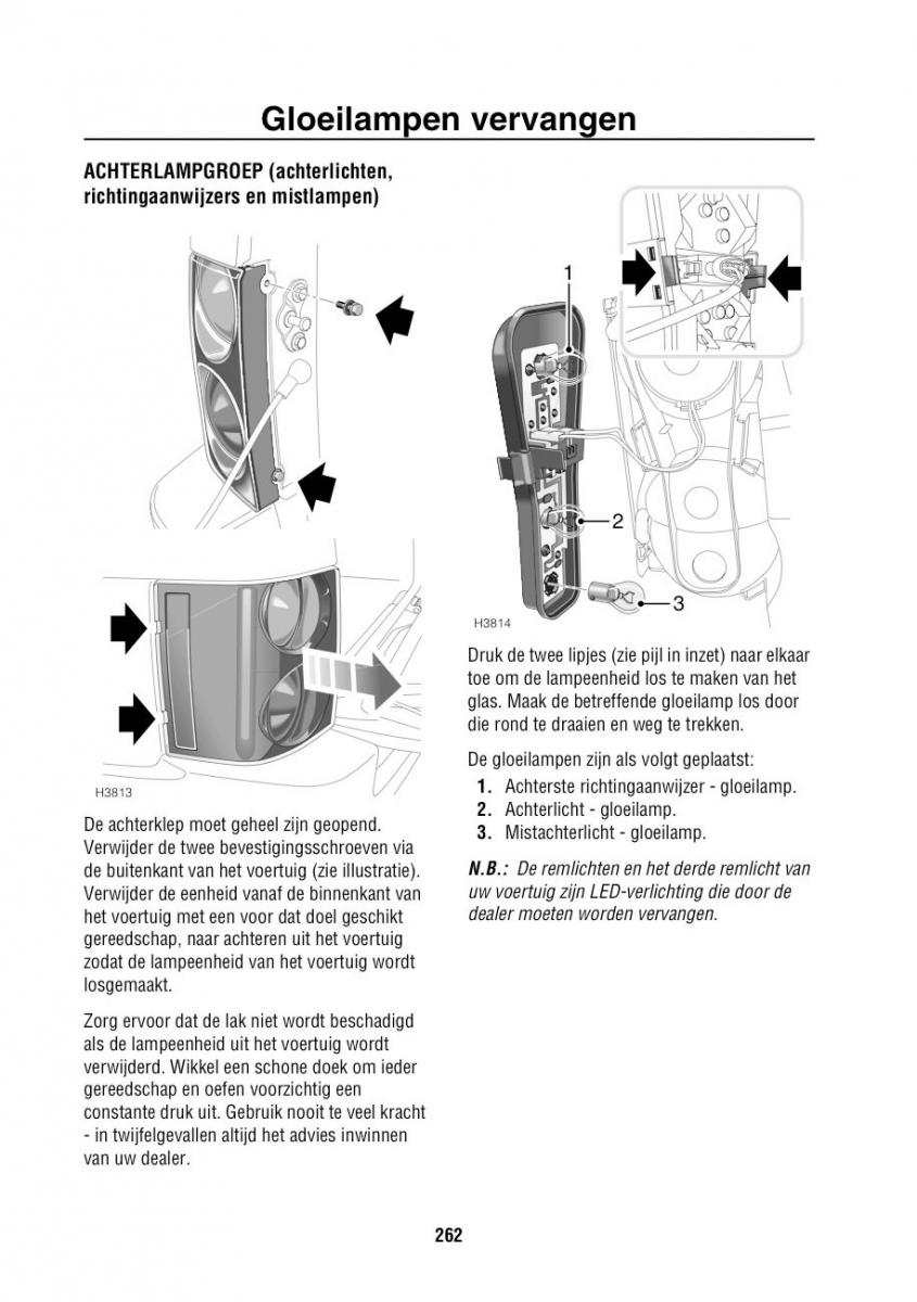 Land Rover Range Rover III 3 L322 handleiding / page 263