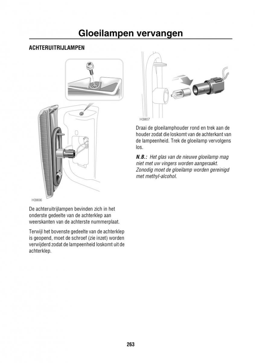 Land Rover Range Rover III 3 L322 handleiding / page 264