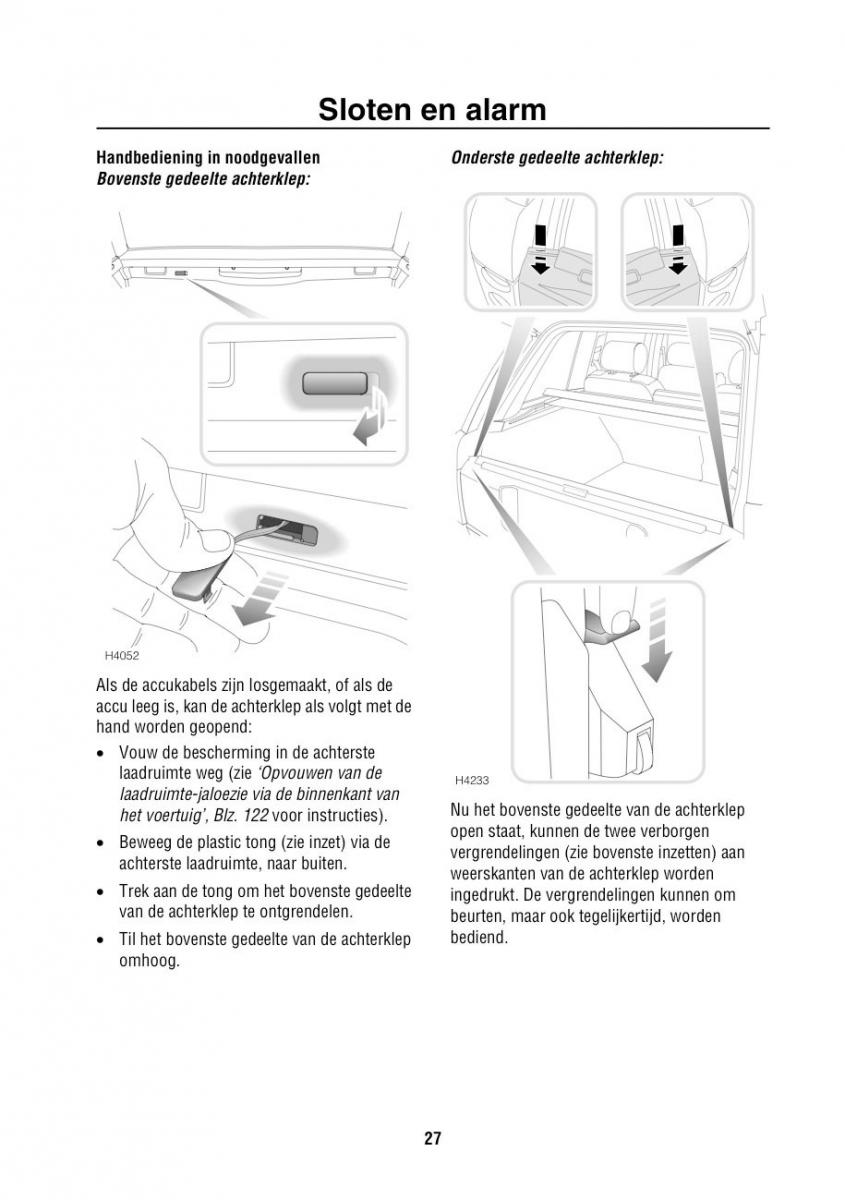 Land Rover Range Rover III 3 L322 handleiding / page 28