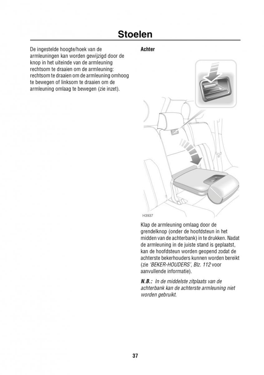 Land Rover Range Rover III 3 L322 handleiding / page 38