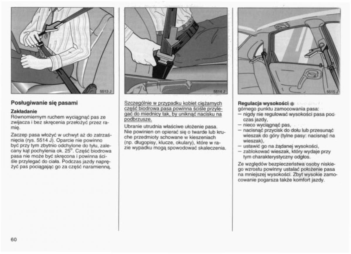 Opel Vectra B instrukcja obslugi / page 59