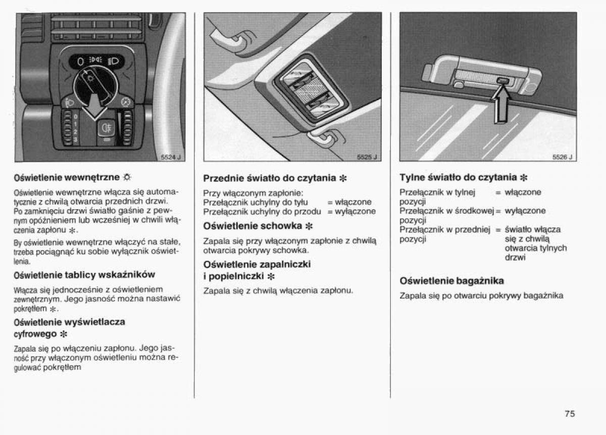 Opel Vectra B instrukcja obslugi / page 74