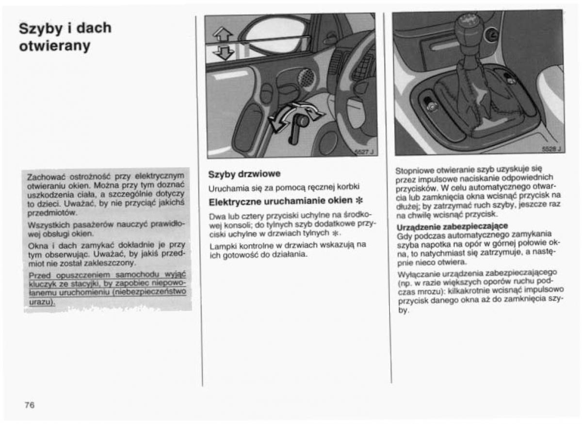 Opel Vectra B instrukcja obslugi / page 75