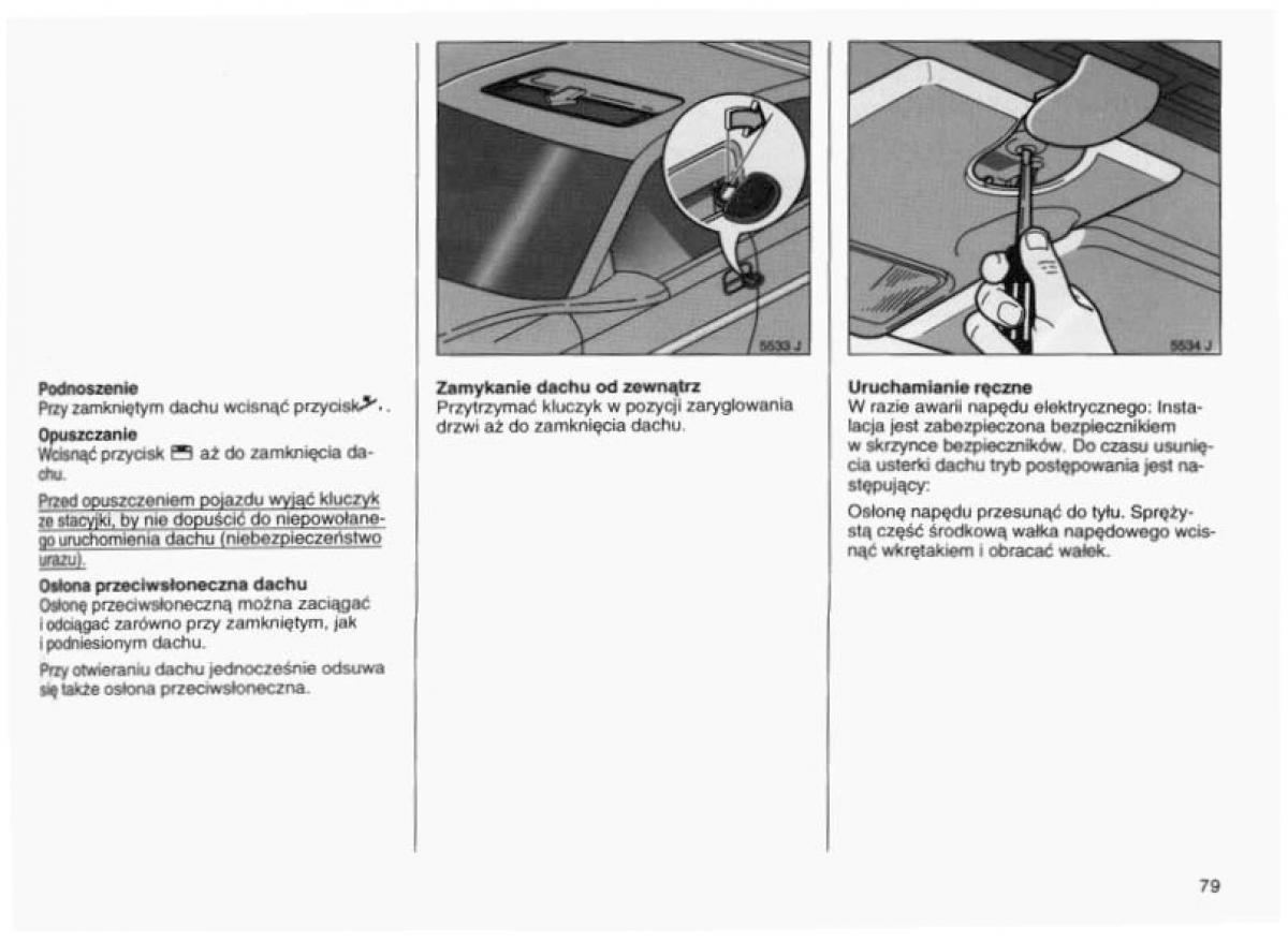 Opel Vectra B instrukcja obslugi / page 78