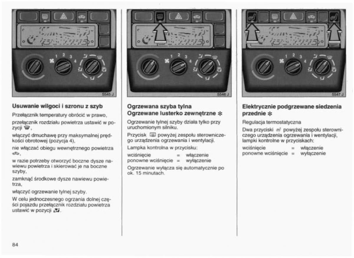 Opel Vectra B instrukcja obslugi / page 83