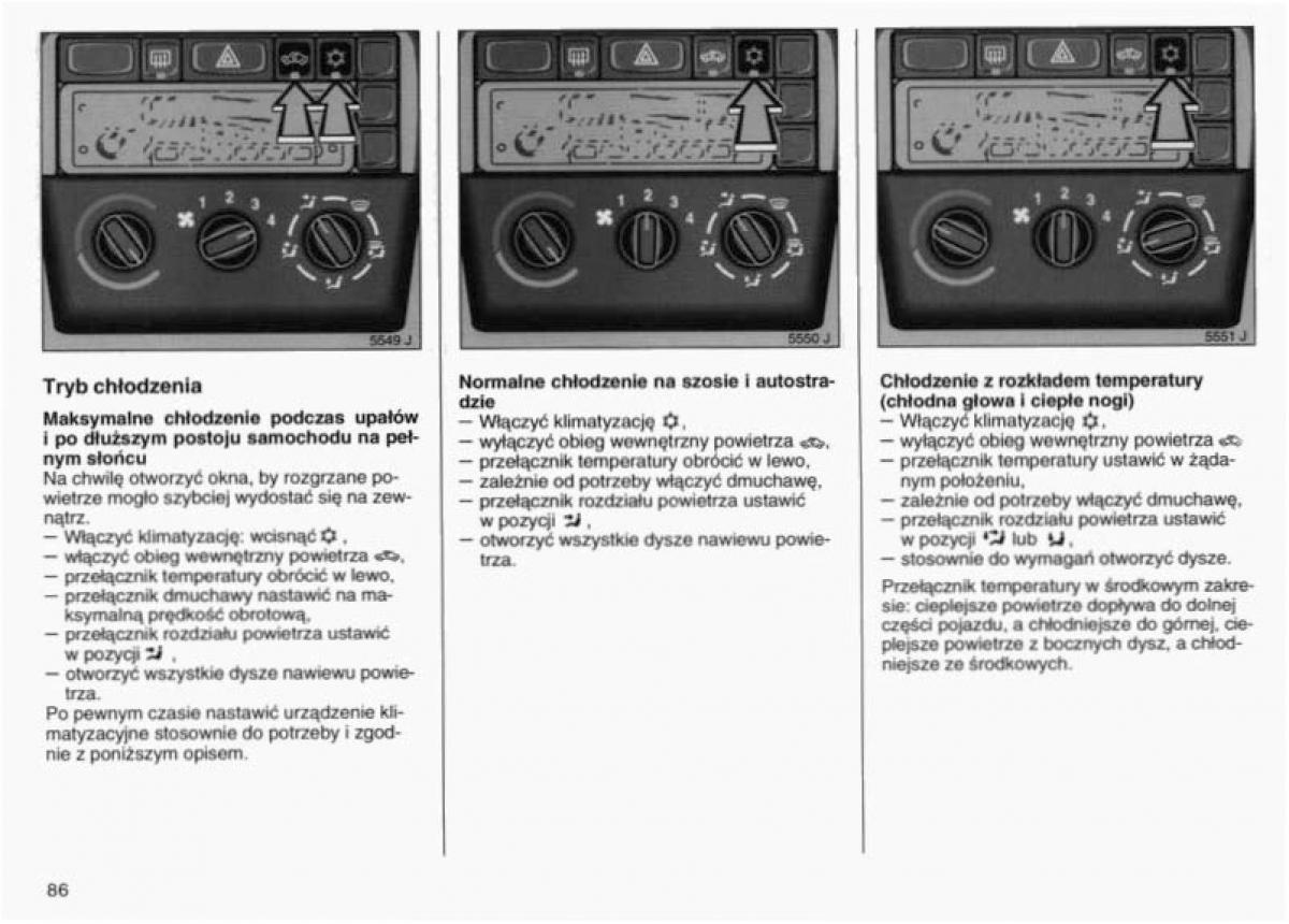 Opel Vectra B instrukcja obslugi / page 85