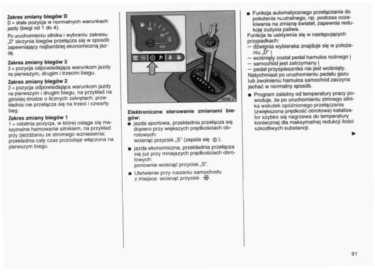 Opel Vectra B instrukcja obslugi / page 89