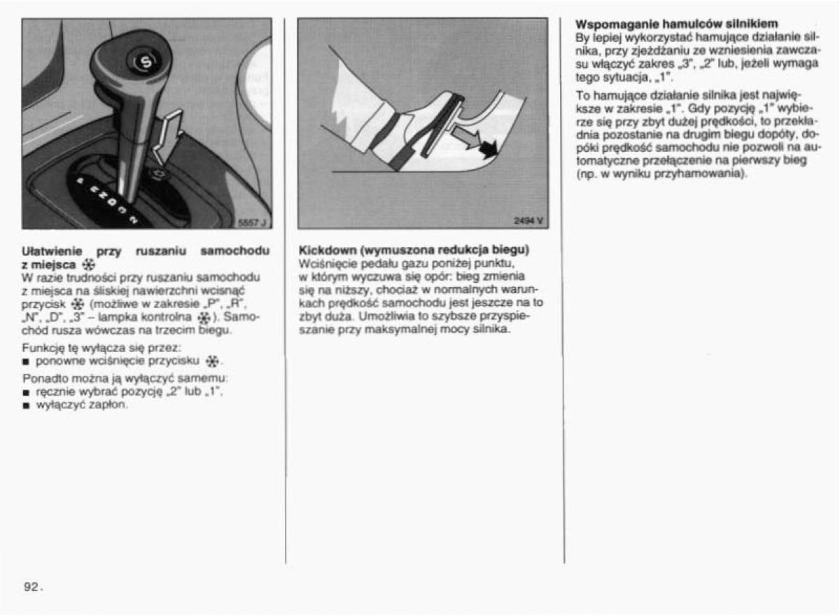 Opel Vectra B instrukcja obslugi / page 90