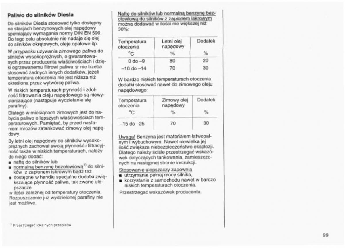 Opel Vectra B instrukcja obslugi / page 96