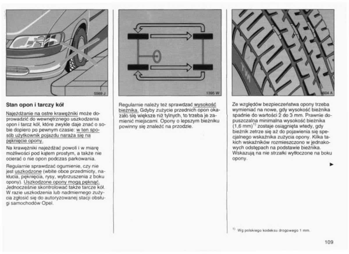 Opel Vectra B instrukcja obslugi / page 106