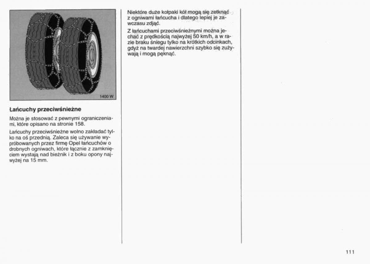 Opel Vectra B instrukcja obslugi / page 108