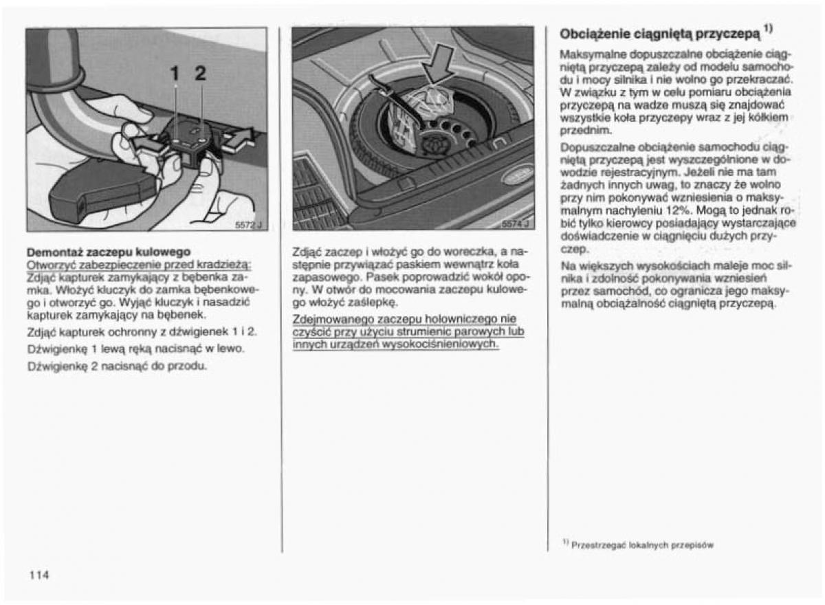 Opel Vectra B instrukcja obslugi / page 111