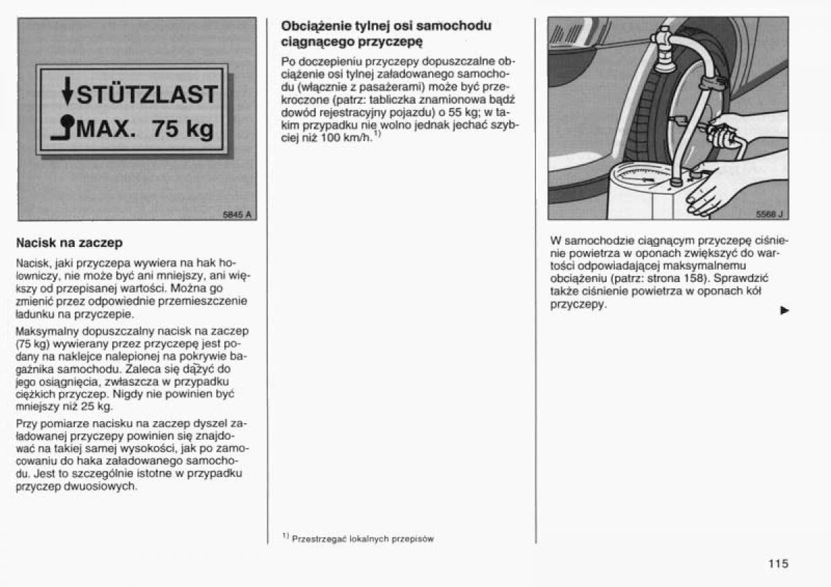 Opel Vectra B instrukcja obslugi / page 112