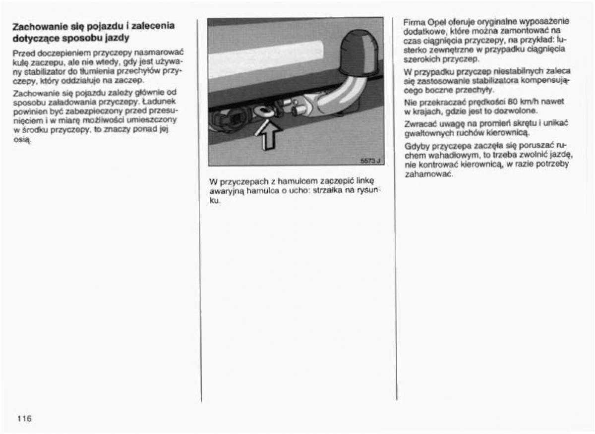 Opel Vectra B instrukcja obslugi / page 113