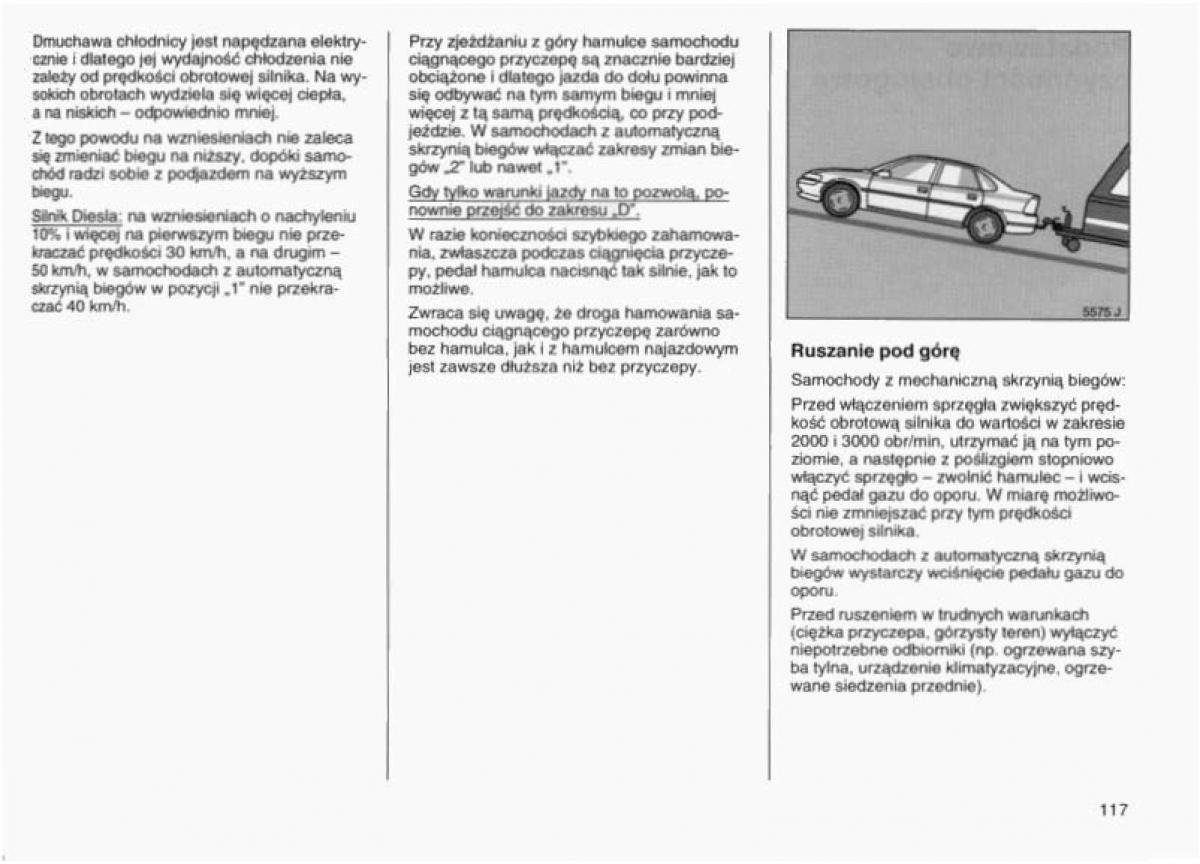 Opel Vectra B instrukcja obslugi / page 114