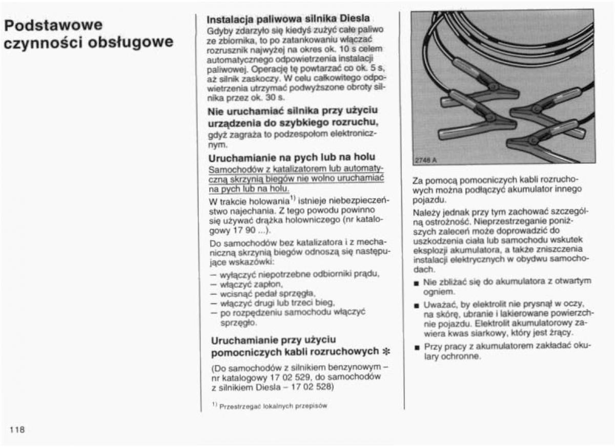 Opel Vectra B instrukcja obslugi / page 115